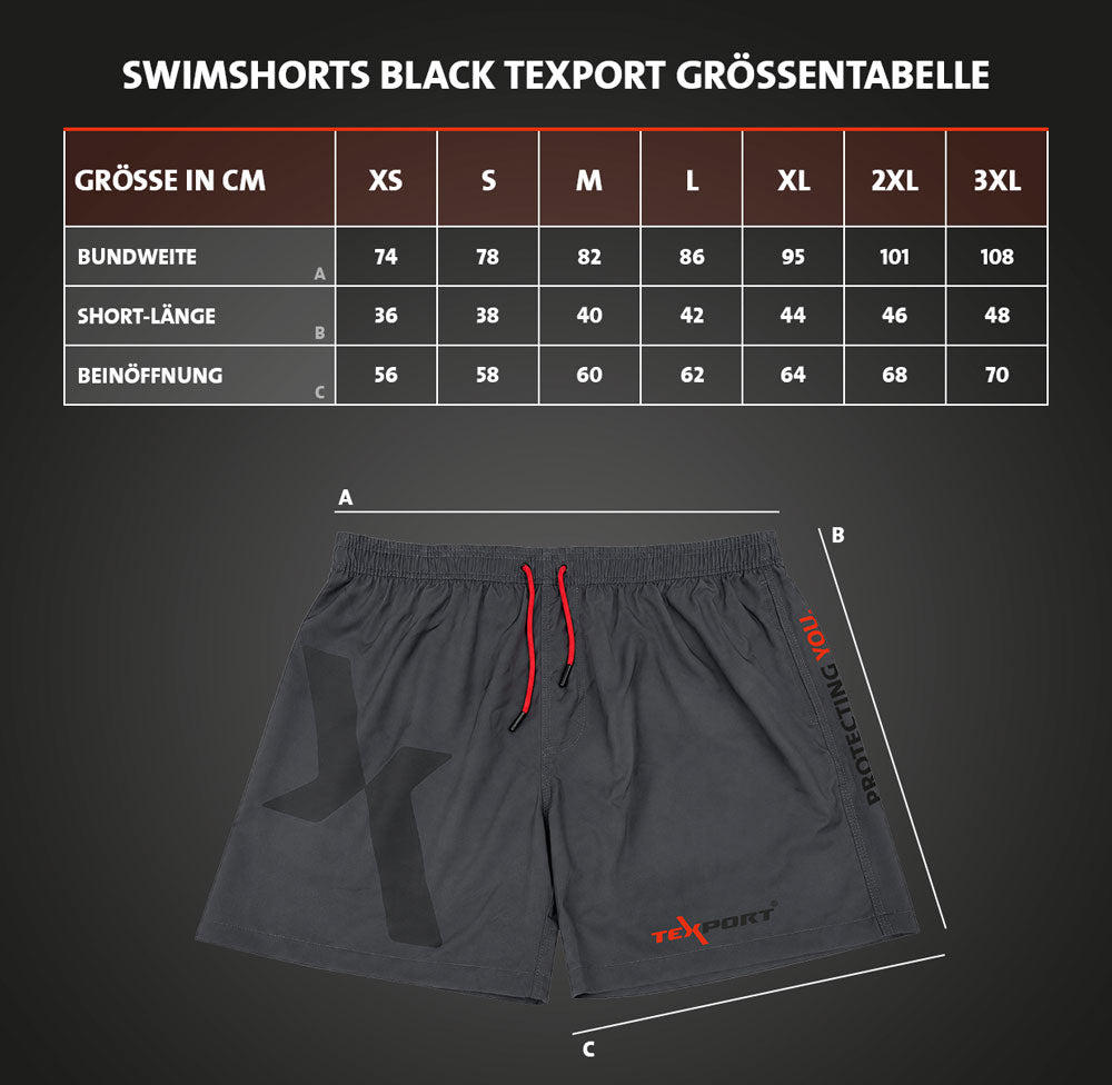 Swimshorts black TEXPORT