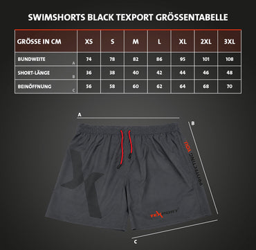 Swimshorts black TEXPORT