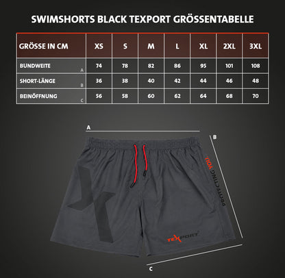 Swimshorts black TEXPORT