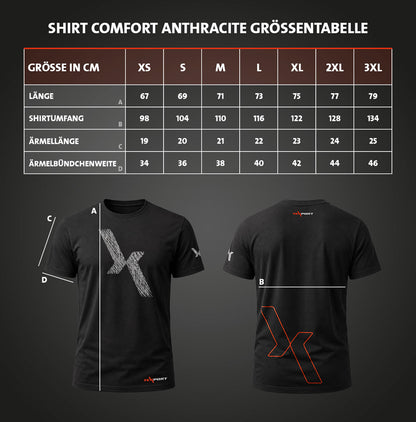 Shirt Comfort anthracite TEXPORT
