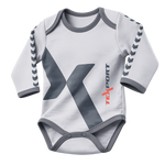 Baby Bodysuit grey longsleeve TEXPORT