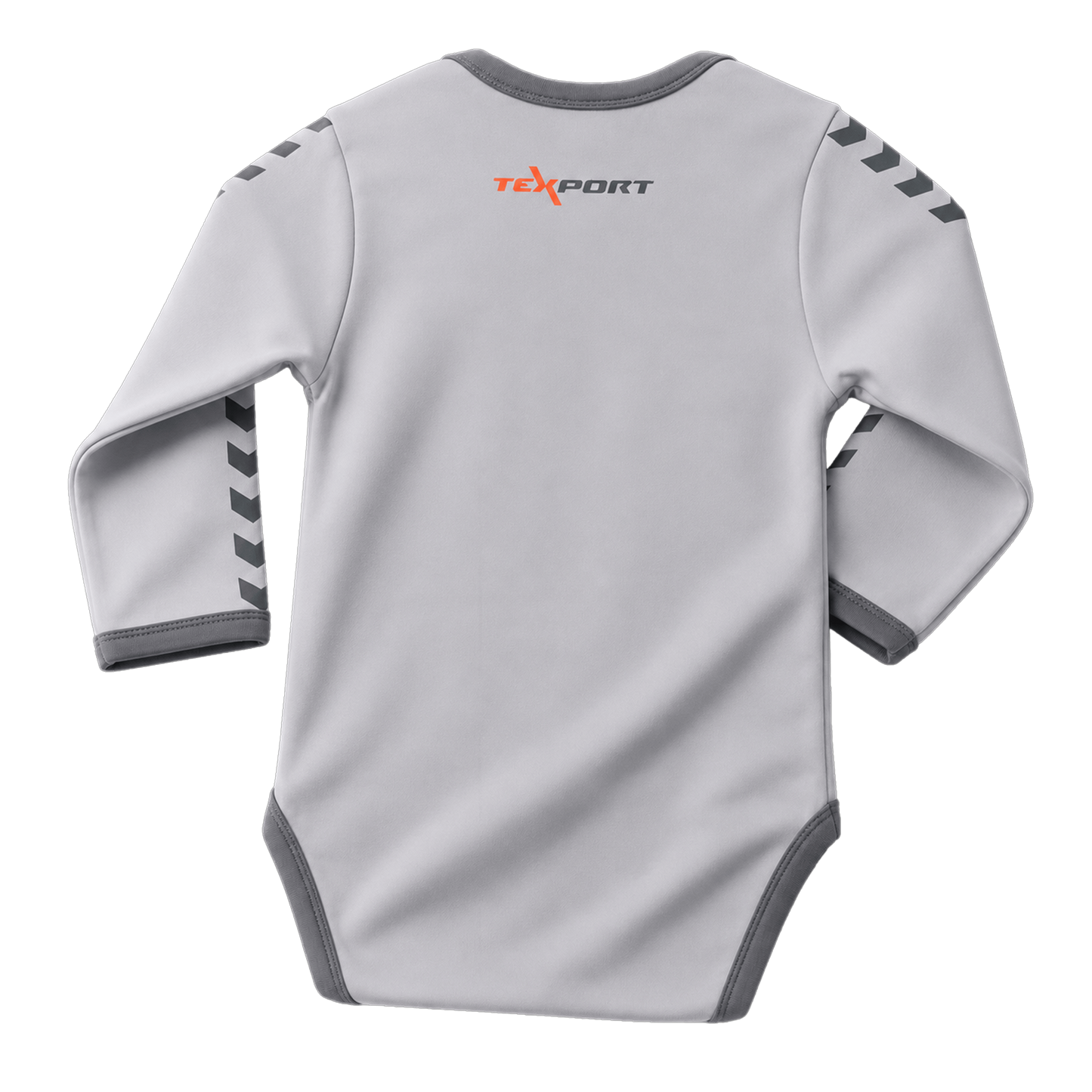 Baby Bodysuit grey longsleeve TEXPORT