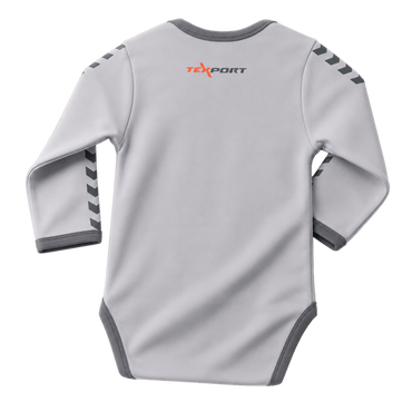 Baby Bodysuit grey longsleeve TEXPORT